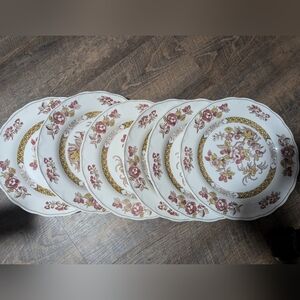 Indian Tree Dinner Plates Nikko Japan Double phoenix Set 6 Has Chips